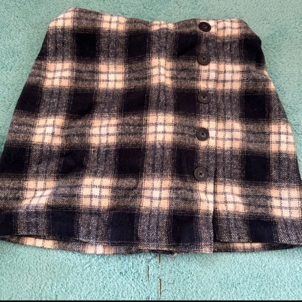 Wool Plaid Skirt Forever 21. Size Small